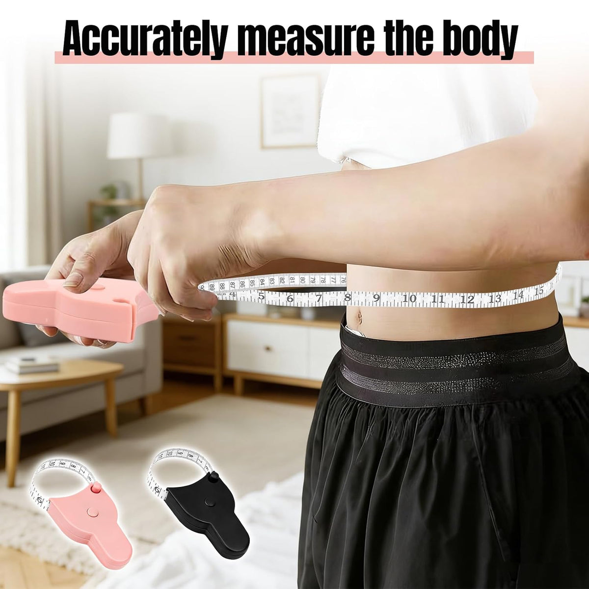 3 Pack Body Measuring Tape - 60 Inch Retractable Tape