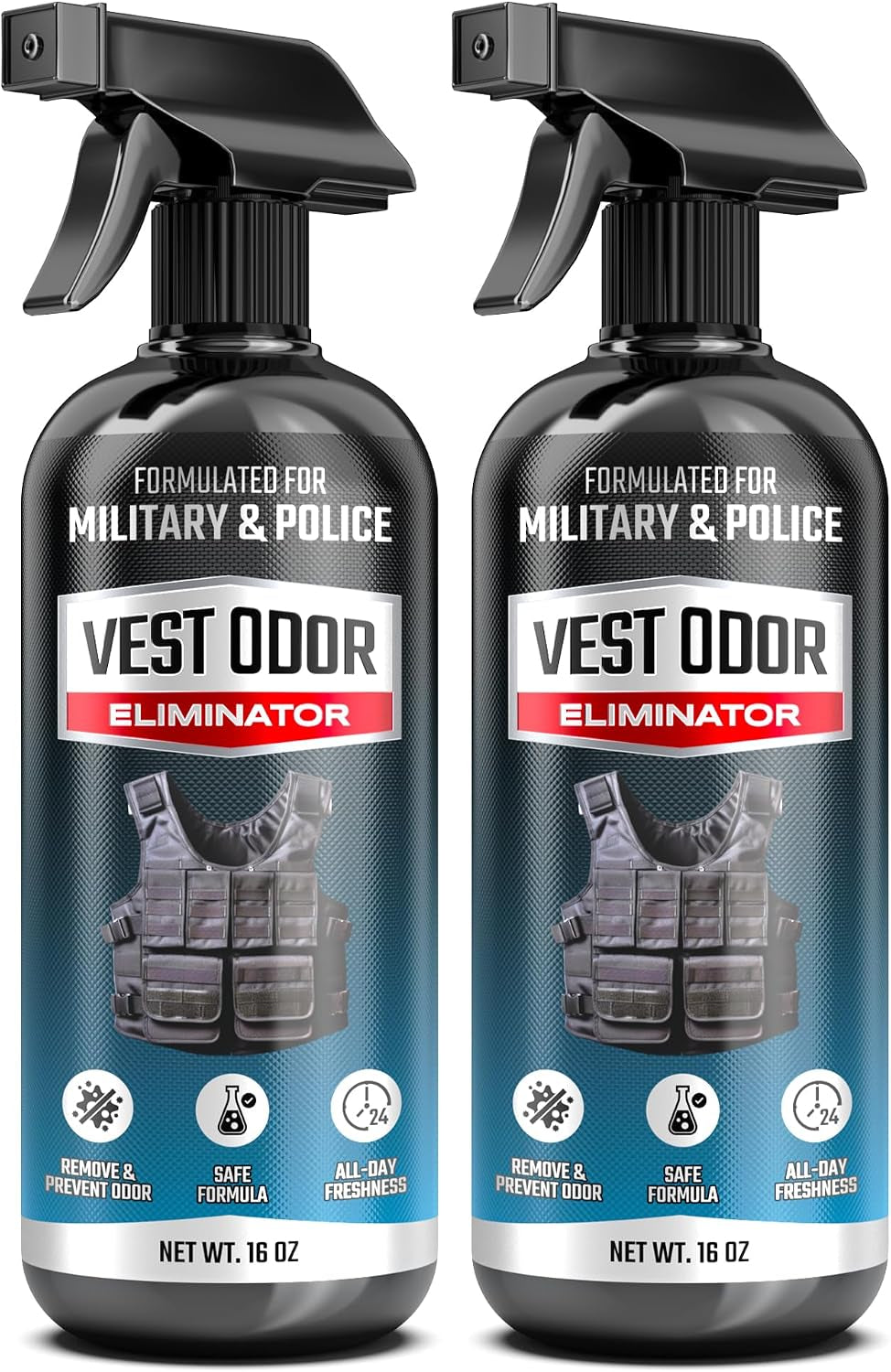 Vest Odor Remover Spray Non-Toxic, Residue-Free, Long-Lasting Fresh Scent 2 Pack