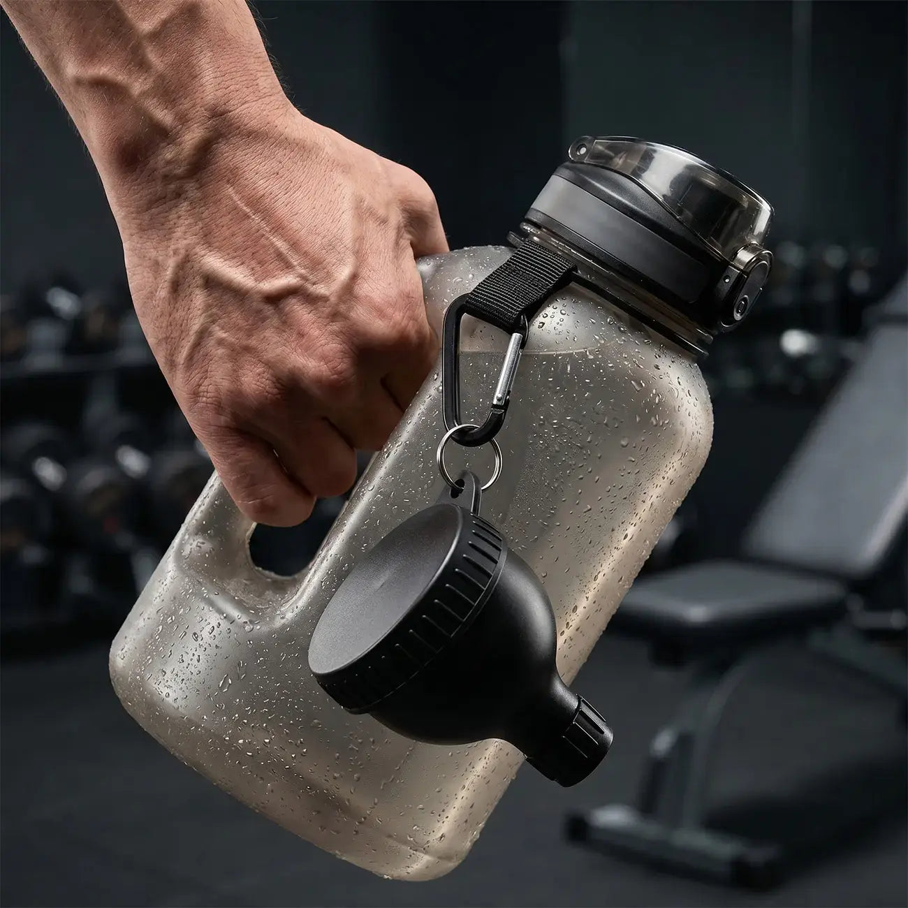 Revolutionize Your Fitness Routine with the Protein Powder Funnel-Mini - BPA-Free Kitchen Essential with Sliding Scoop and Container - Perfect for Pre-Workout and Smoothies - Buy 1 Get 1 Free!