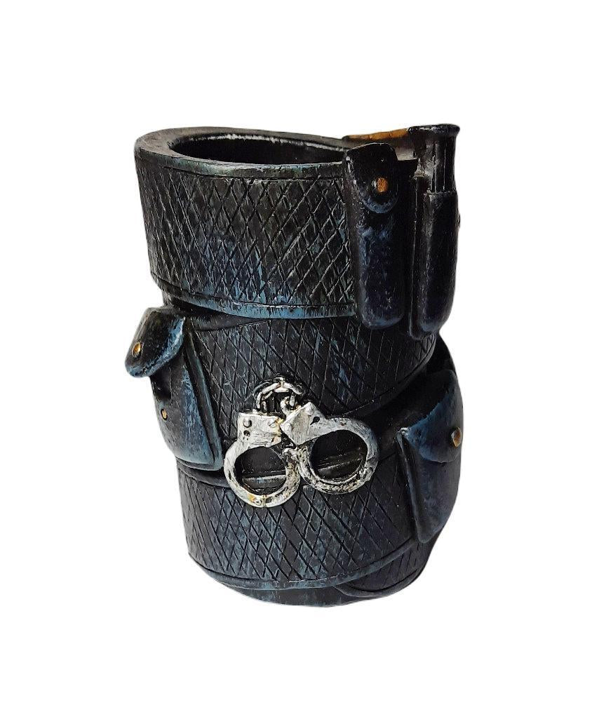 Police Officer Belt Pen and Pencil Holder Police Gifts Idea Police Decor Memorabilia Polyresin Desk Organizer