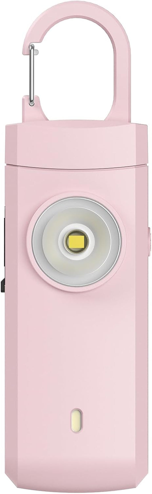 Rechargeable Personal Alarm for Women - Christmas Birthday Gifts for Women, Daughter, College Student, Teen Girl, Elders, Kids, Siren Alarm, USB Charging, Pink