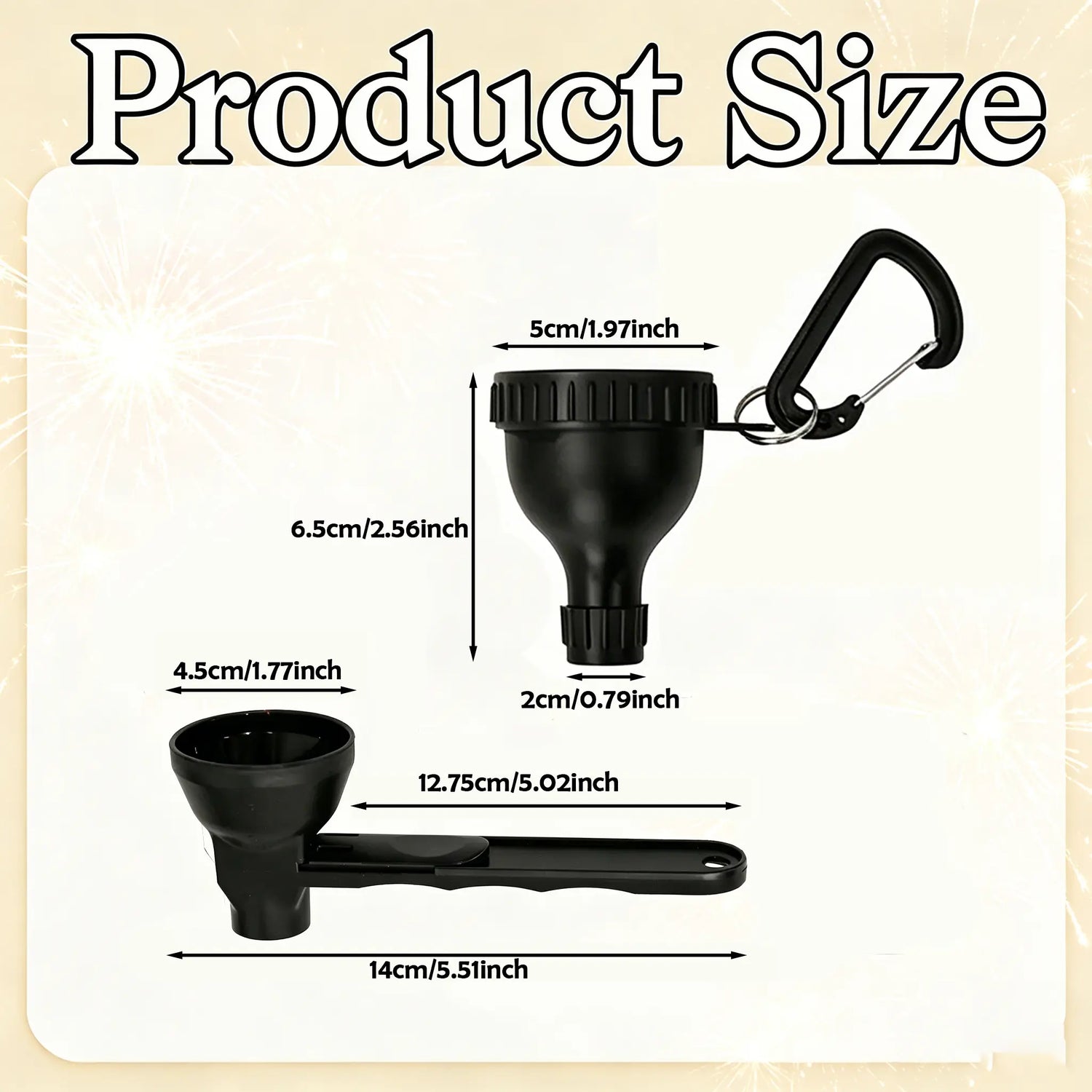 Revolutionize Your Fitness Routine with the Protein Powder Funnel-Mini - BPA-Free Kitchen Essential with Sliding Scoop and Container - Perfect for Pre-Workout and Smoothies - Buy 1 Get 1 Free!