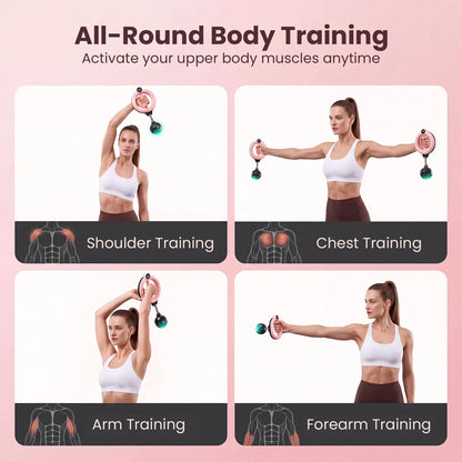 Zenrous 360° Rotating Wrist and Forearm Trainer - Compact Hand Grip Strengthening Equipment for Gym, Home, and Office Workouts