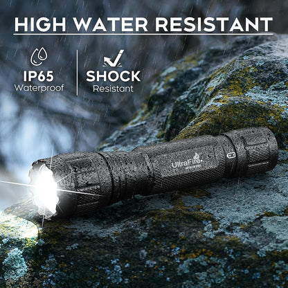 WF-501B PRO Tactical Flashlight - 1200 Lumens Brightness & 1000 Lm Performance w/ Holster
