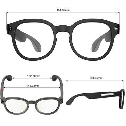 Sightflow Smart AI Camera Glasses with 8MP Photochromic UV-Protective Lenses, Real-Time Translation in 160+ Languages, Bluetooth Audio, Hands-Free Photo and Video Capture, Touch Control, Ideal for Travel and Outdoor Use, Compatible with iOS and Android