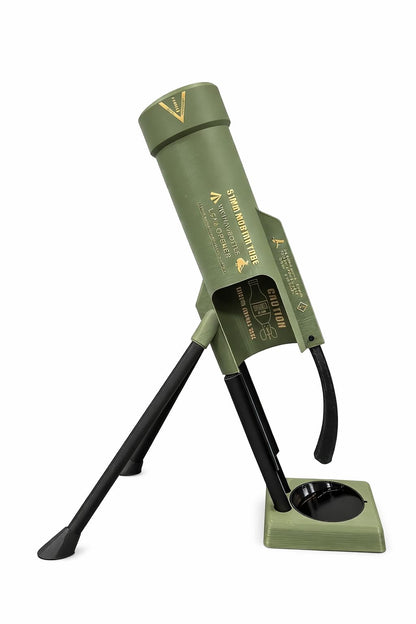 Mortar Bottle Opener Beer Bottle Mortar Opener Tube, 51mm Heavy Duty Tactical Cap Launcher Hands-Free, Funny Beer Bottles Opener For Bars Desks Shelves Green (Green-For Corona Beer 335ml)