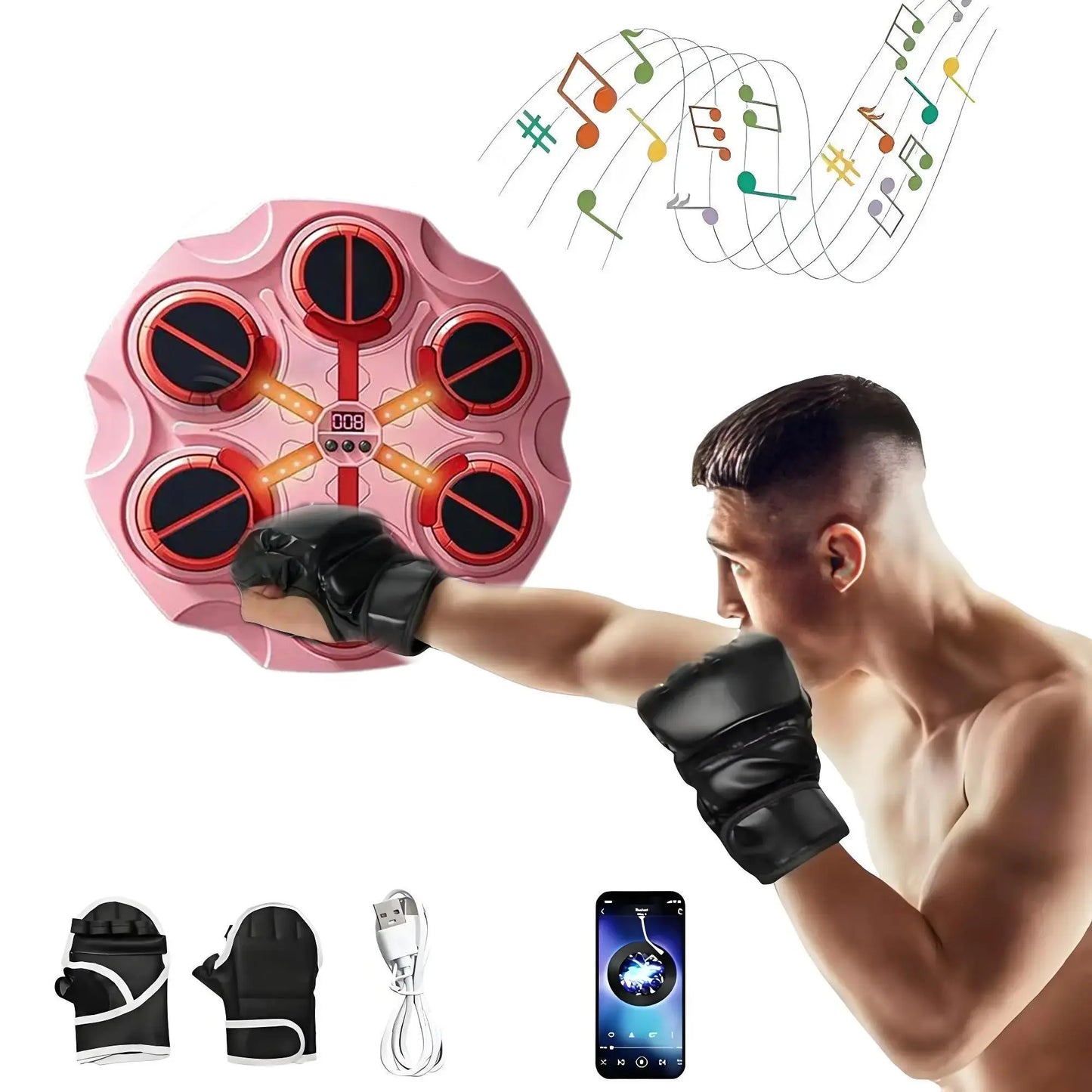 Smart Music Boxing Machine, Scoreboard Electronic Body Boxing Trainer, Fitness Boxing Machine, Indoor Fitness Equipment, Smart Boxing Trainers, Training