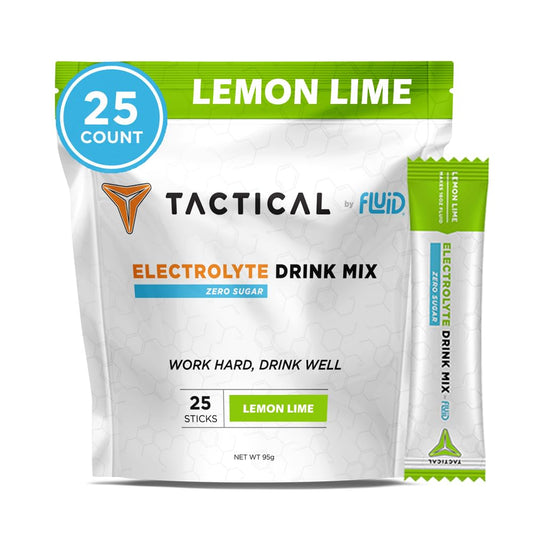 Fluid Tactical - 25 Count Zero Sugar Electrolyte Powder | Variety Pack | Travel Ready Drink Mix | Extreme Re-Hydration