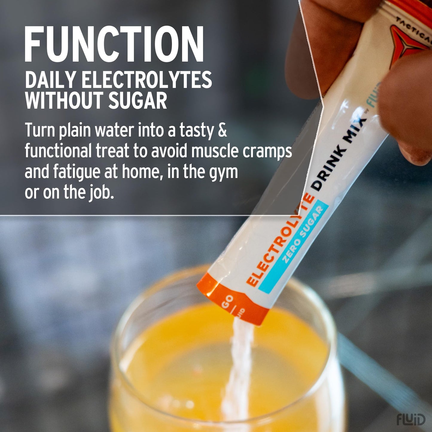 Fluid Tactical - 25 Count Zero Sugar Electrolyte Powder | Variety Pack | Travel Ready Drink Mix | Extreme Re-Hydration