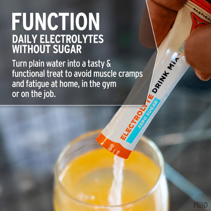 Fluid Tactical - 25 Count Zero Sugar Electrolyte Powder | Variety Pack | Travel Ready Drink Mix | Extreme Re-Hydration