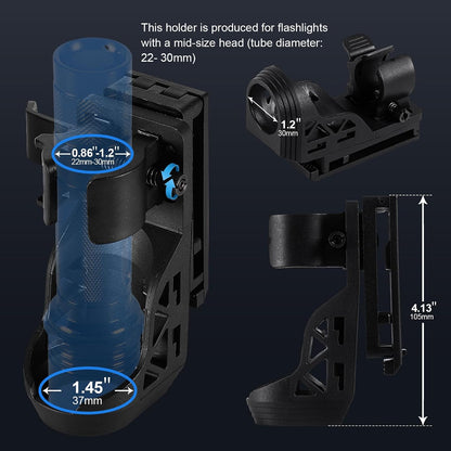High Lumens Tactical Flashlight - Ultimate Duty Belt Companion for Law Enforcement and Outdoor Adventures