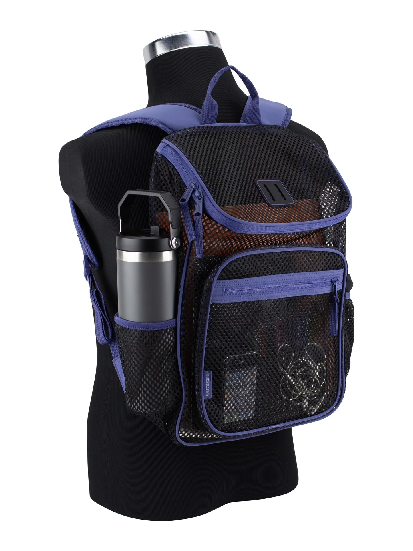 Myth Pro Top Loader Mesh Backpack, Black/Skipper Blue