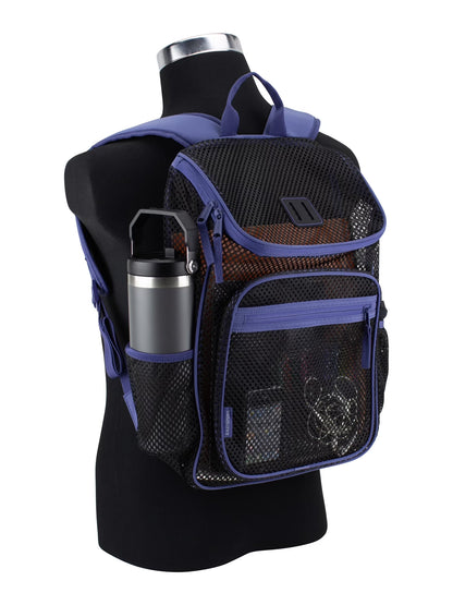 Myth Pro Top Loader Mesh Backpack, Black/Skipper Blue