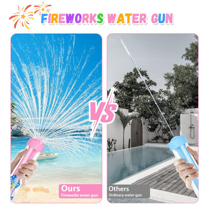 6Pack Creativity Fireworks Water Gun, Sprays Water Like Fireworks, Squirt Gun for Kids, Bulk Samll Water Blaster Summer Pool, Backyard, Beach, Birthday Party Outdoor Game Toys