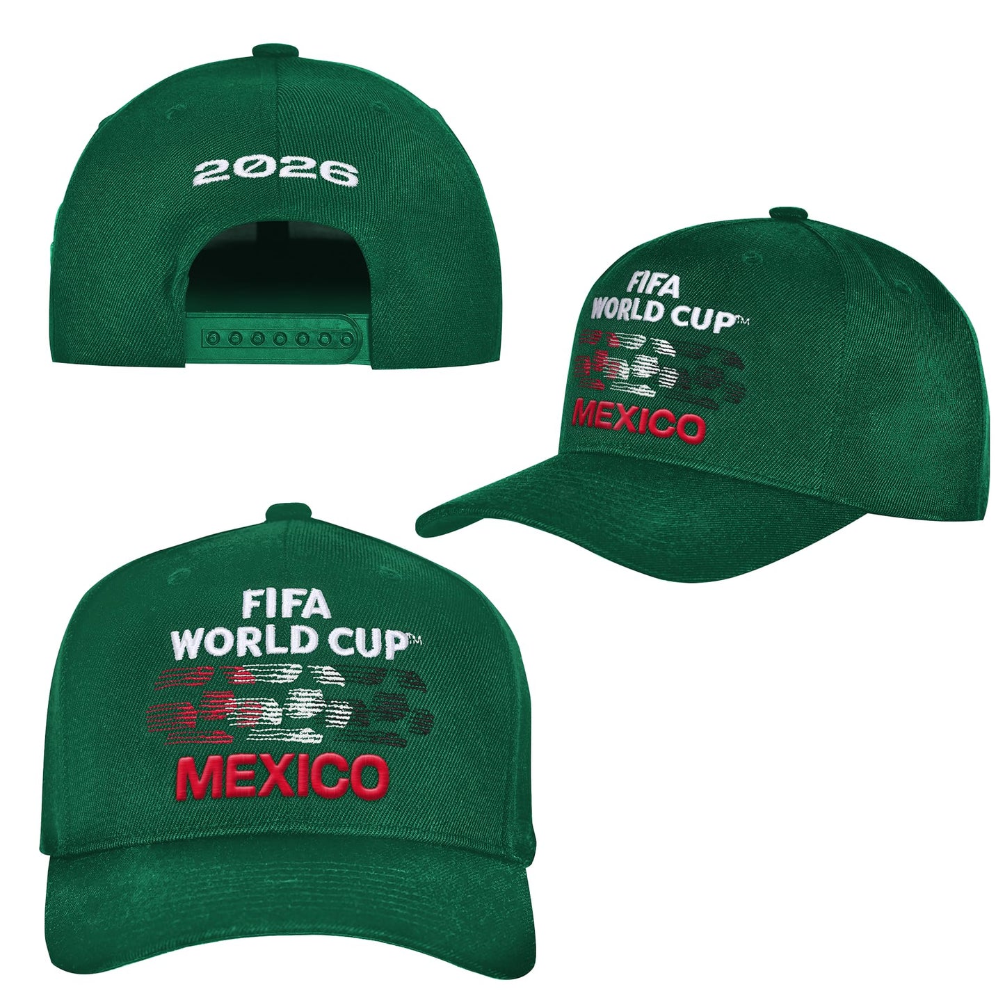 Outerstuff FIFA World Cup 2026 Pro Crown Snapback Embroidered Baseball Hat