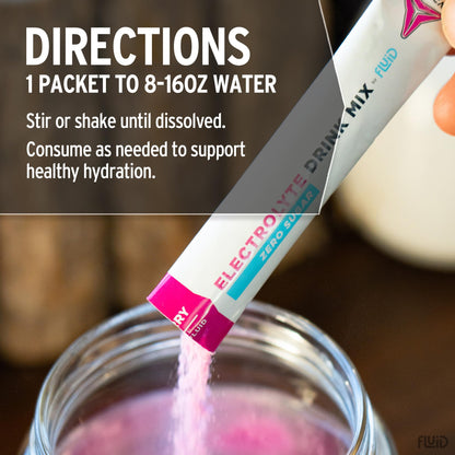 Fluid Tactical - 25 Count Zero Sugar Electrolyte Powder | Variety Pack | Travel Ready Drink Mix | Extreme Re-Hydration
