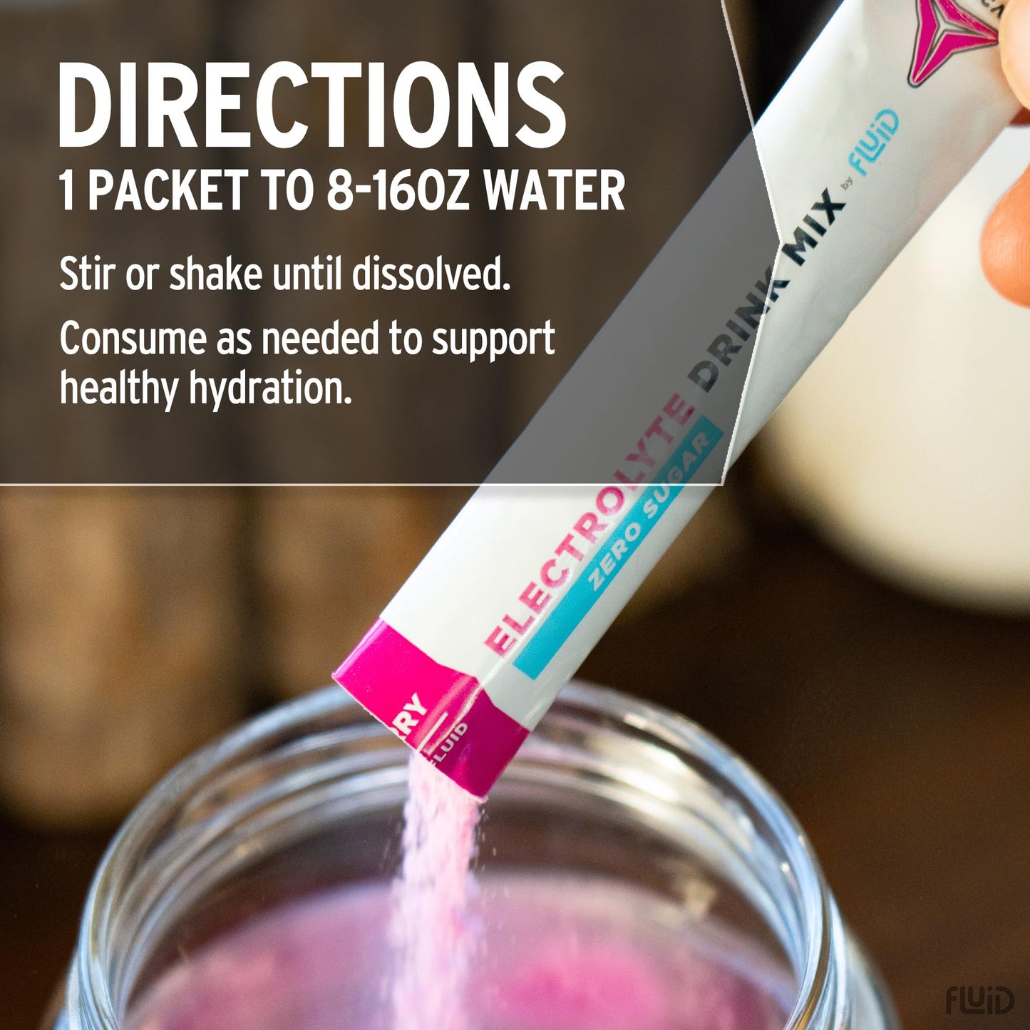 Fluid Tactical - 25 Count Zero Sugar Electrolyte Powder | Variety Pack | Travel Ready Drink Mix | Extreme Re-Hydration