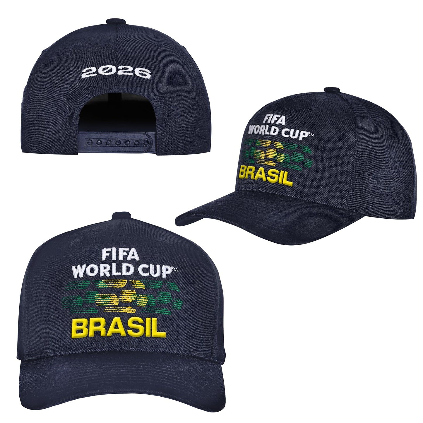 Outerstuff FIFA World Cup 2026 Pro Crown Snapback Embroidered Baseball Hat