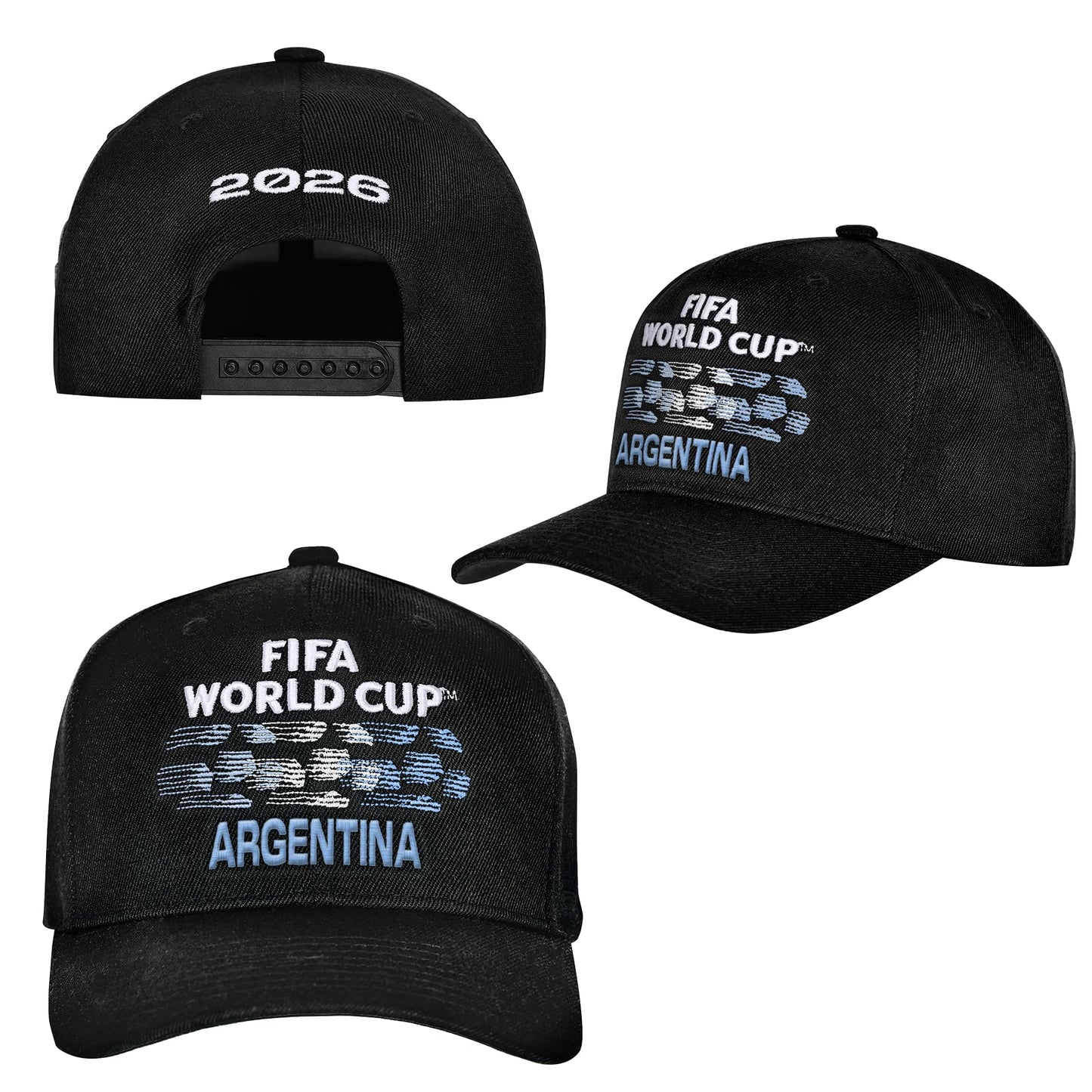 Outerstuff FIFA World Cup 2026 Pro Crown Snapback Embroidered Baseball Hat