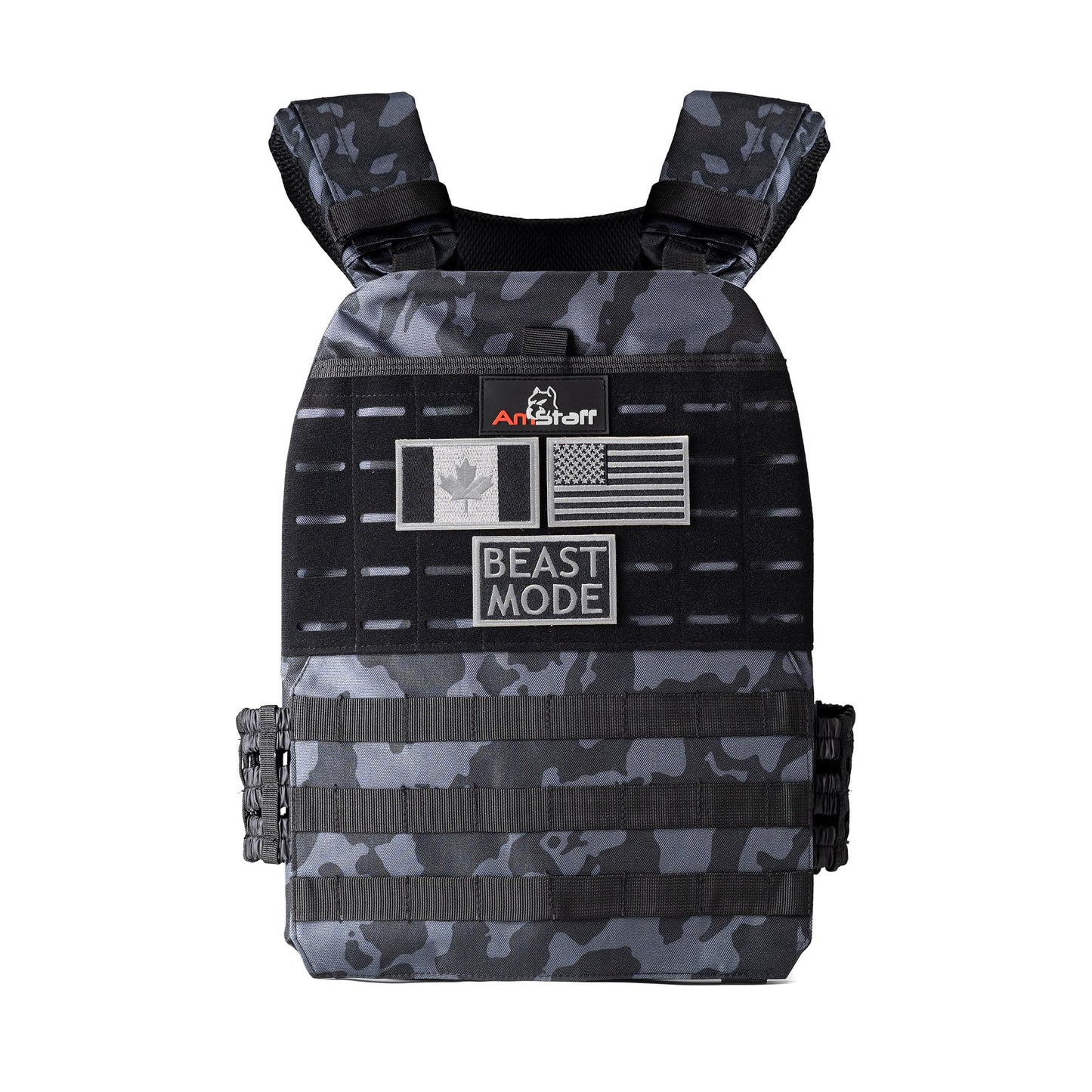 Amstaff Tactical Weighted Vest - Adjustable Weight Vests - Versatile Wearable Vest for Fitness Workouts, Strength and Endurance Training, Running