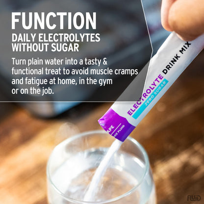 Fluid Tactical - 25 Count Zero Sugar Electrolyte Powder | Variety Pack | Travel Ready Drink Mix | Extreme Re-Hydration