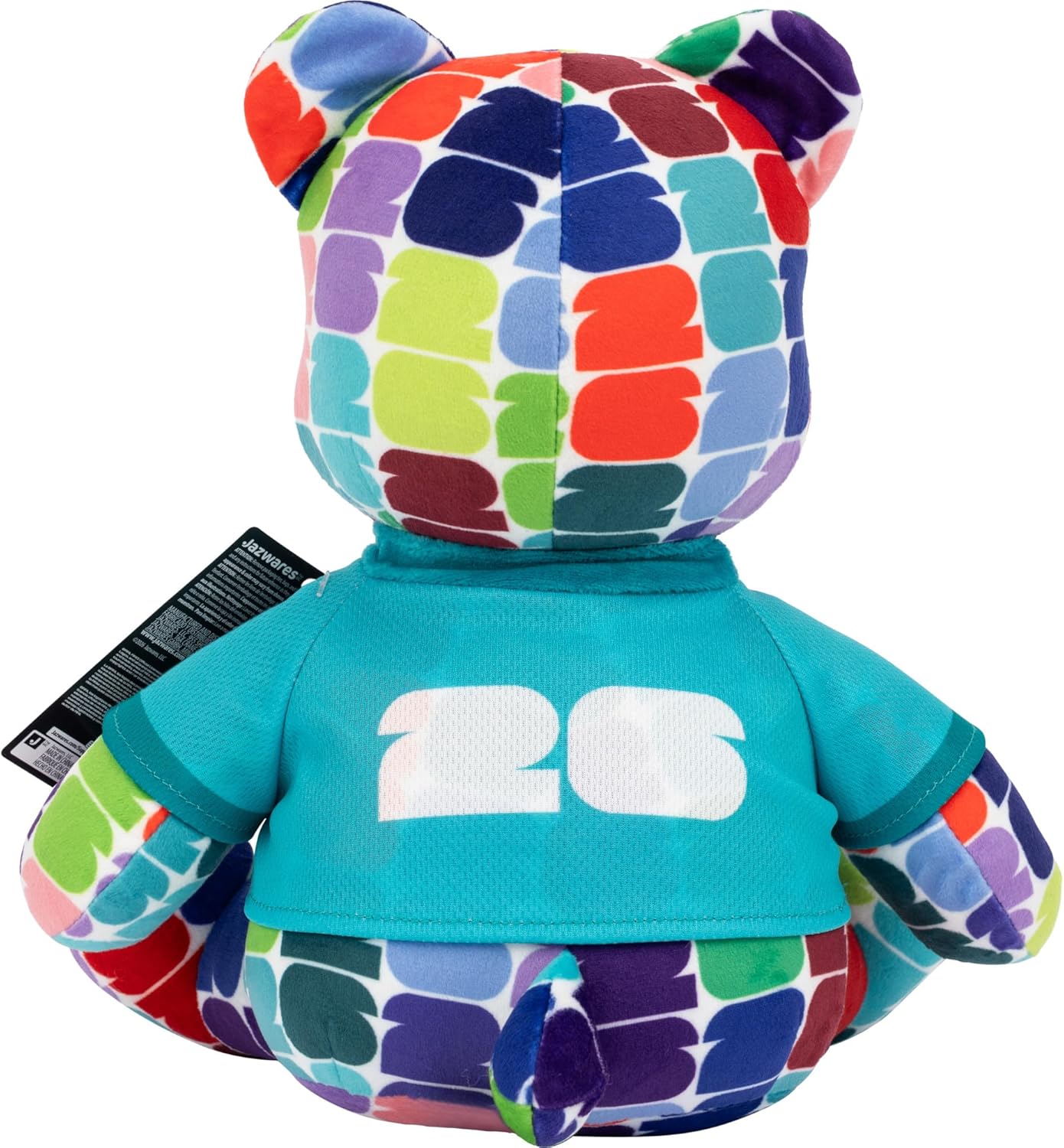 FIFA World Cup 2026 10-Inch Colorful Bear Plush - Official 2026 World Cup Collectible with FIFA Trophy Logo Tee - Ages 3+