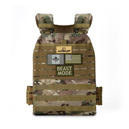 Amstaff Tactical Weighted Vest - Adjustable Weight Vests - Versatile Wearable Vest for Fitness Workouts, Strength and Endurance Training, Running