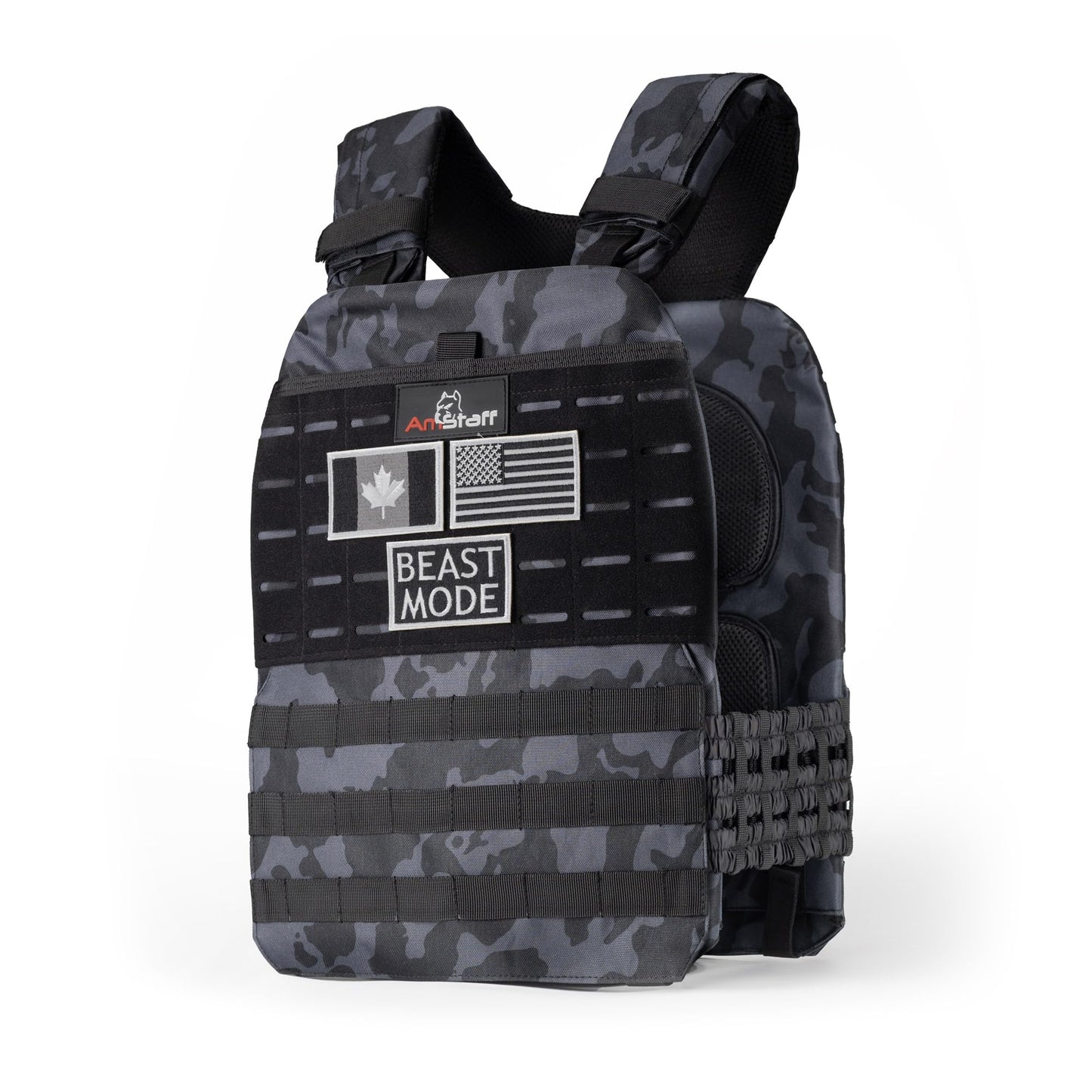 Amstaff Tactical Weighted Vest - Adjustable Weight Vests - Versatile Wearable Vest for Fitness Workouts, Strength and Endurance Training, Running