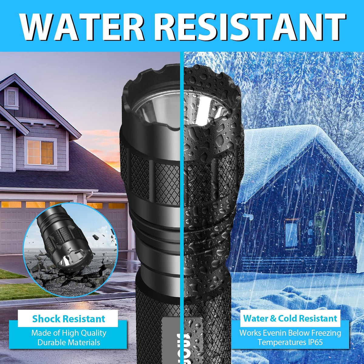 High Lumens Tactical Flashlight - Ultimate Duty Belt Companion for Law Enforcement and Outdoor Adventures