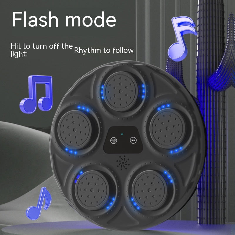 Children'S Music Boxing Machine Blue Light Hitting Reaction Boxing Target Intelligent Electronic Wall Target