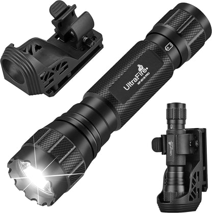 WF-501B PRO Tactical Flashlight - 1200 Lumens Brightness & 1000 Lm Performance w/ Holster