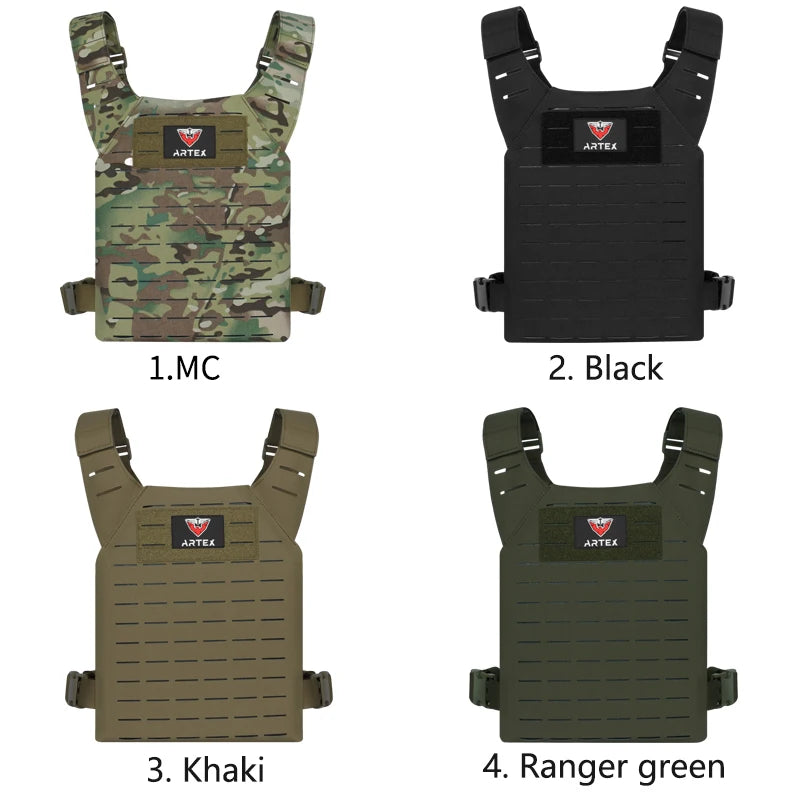 ARTEX Simple Weighted Vest Men Womens Weighted Vest for Walking Running Training Rucking Adjustable Weight Vest Tactical Vests