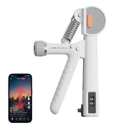 Intelligent Grip Strength Trainer with Bluetooth App Control, Adjustable Resistance (5-60Kg), Overhand Grip Design for Muscle Development and Rehabilitation