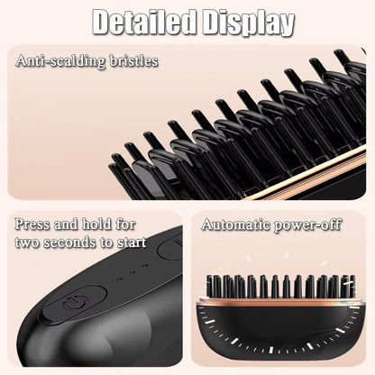 Mini Hair Straightener 3-Speed Temperature Control Rapid Heating & anti Scald Shell Lightweight and Portable for Travel
