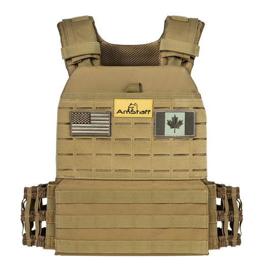Amstaff Tactical Weighted Vest - Adjustable Weight Vests - Versatile Wearable Vest for Fitness Workouts, Strength and Endurance Training, Running