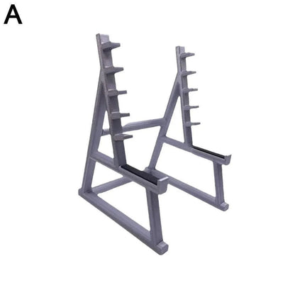 New with Barbells and Weights Barbell Rack Pen Holder Gym Theme Metal Stationery Storage Rack Mini Squat Rack Ornaments Gift