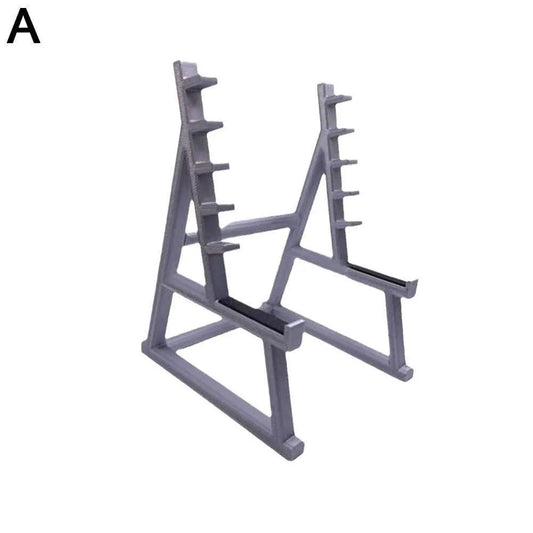 New with Barbells and Weights Barbell Rack Pen Holder Gym Theme Metal Stationery Storage Rack Mini Squat Rack Ornaments Gift