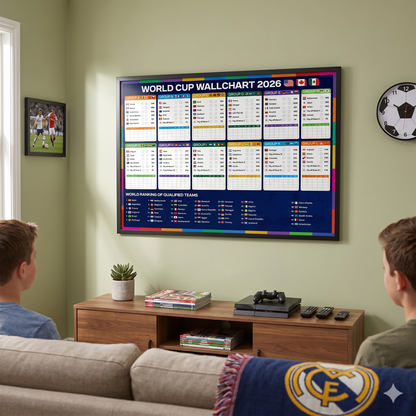 FIFA World Cup 2026 Schedule Wall Chart