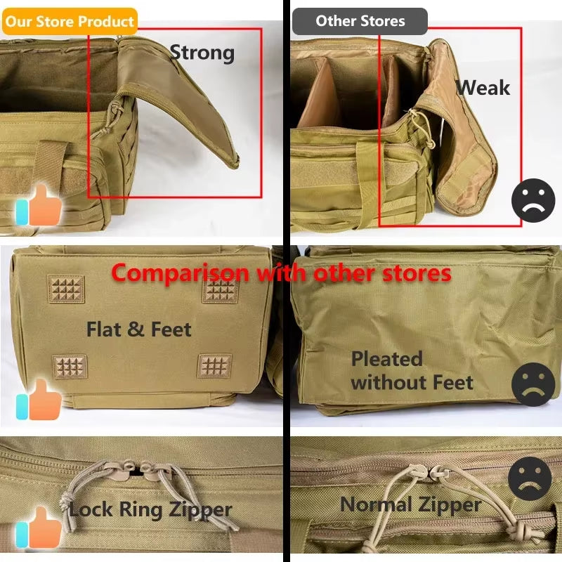 Large Capacity Outdoor Tactical Storage Bag Multi-Functional Sports Handbag Single-Shoulder Tactical Backpack for Sports