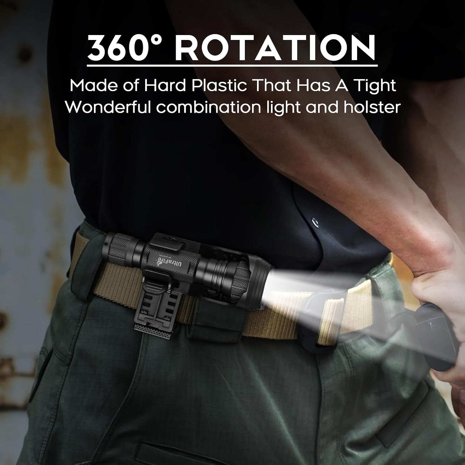WF-501B PRO Tactical Flashlight - 1200 Lumens Brightness & 1000 Lm Performance w/ Holster