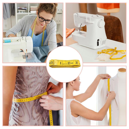 3 Pack Body Measuring Tape - 60 Inch Retractable Tape
