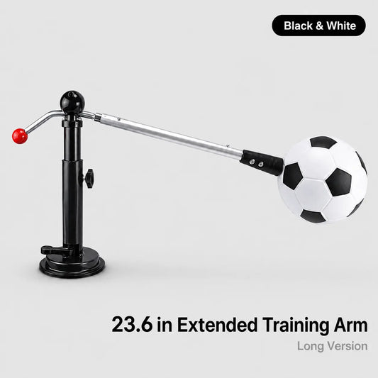 360° Rotating Soccer Training Kicker for Kids, Adjustable Indoor Soccer Ball Trainer with Suction Cup, Foldable Soccer Ball Holder for Parent-Child Home Practice