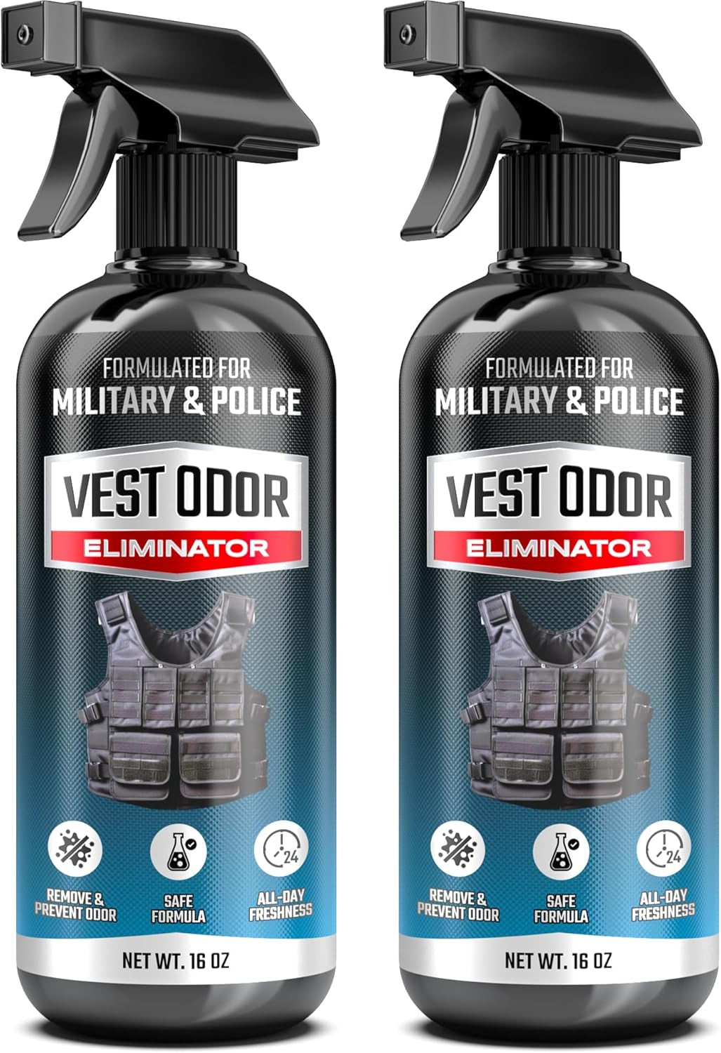 Vest Odor Remover Spray Non-Toxic, Residue-Free, Long-Lasting Fresh Scent 2 Pack