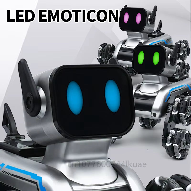 Smart Remote Control Robot Dog Remote Control Toy Children'S Electric Mechanical Dog Gift Boy Stunt Eight Wheel Fancy Drift
