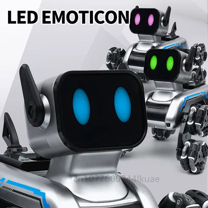 Smart Remote Control Robot Dog Remote Control Toy Children'S Electric Mechanical Dog Gift Boy Stunt Eight Wheel Fancy Drift