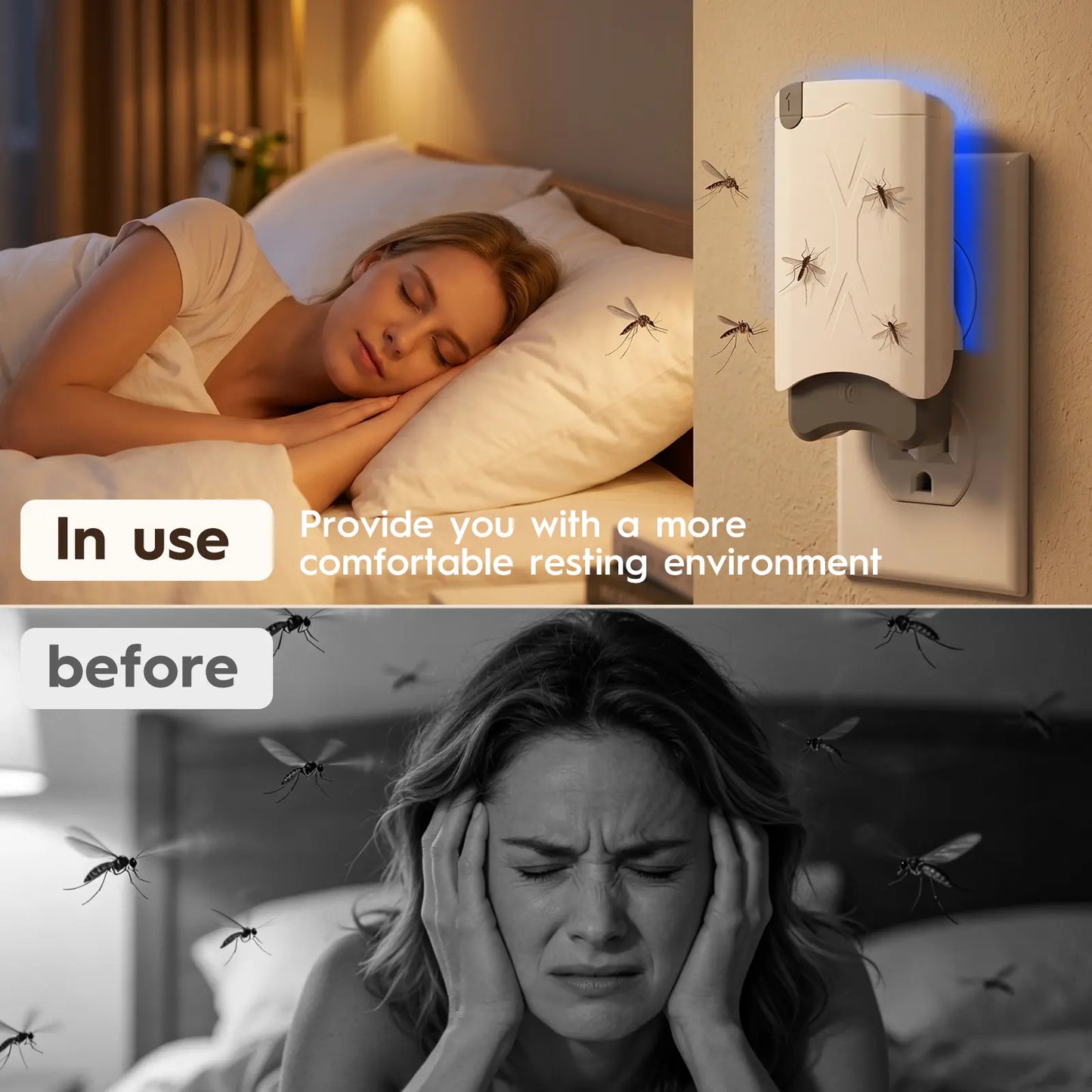 Electronic Mosquito Trap with UV Light - Includes One Device and One Cartridge