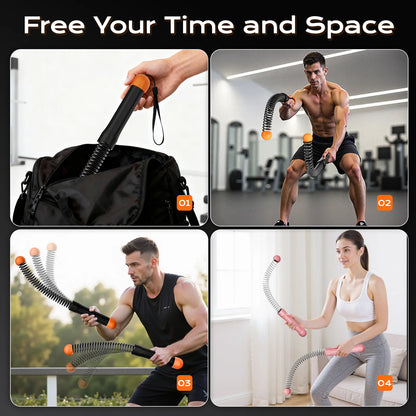 Weighted Cordless Battle Ropes 2PCS - Quiet Ropeless Training Rope Fitness Equipment for Home Gym, HIIT Full-Body Exercise Workout Equipment for Men & Women, Noise-Free Indoor Training Gear, Festival Gift, Gift Choice