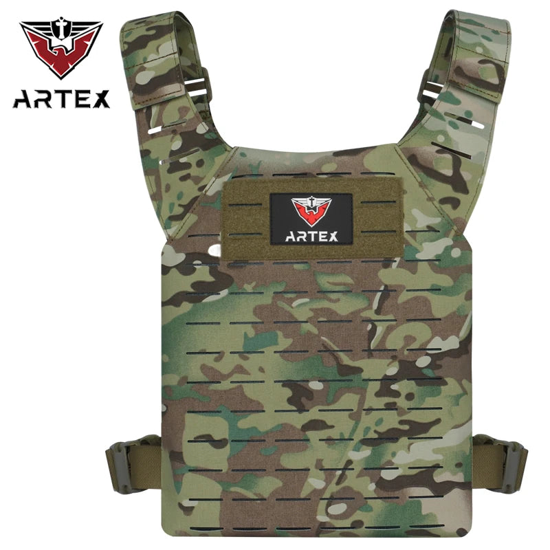 ARTEX Simple Weighted Vest Men Womens Weighted Vest for Walking Running Training Rucking Adjustable Weight Vest Tactical Vests