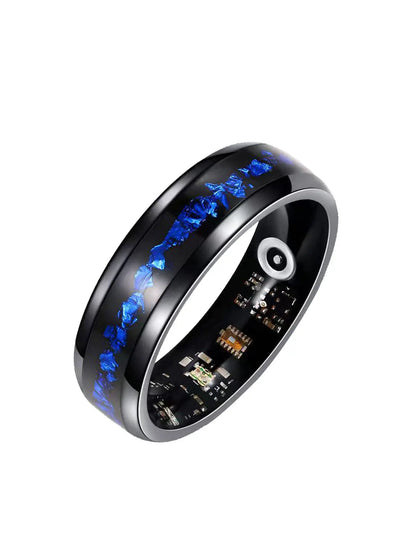 Smart Finger Ring Health Tracker, Heart Rate Monitor, Temperature, Sleep, Stress Management, Cycle Reminder, Fitness Ring for Men and Women, Wearable, Wireless Fitness Tracker, Wearable Fitness Trackers