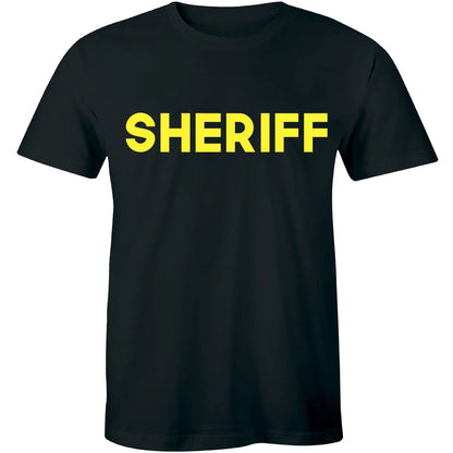 Sheriff Olive Law Enforcement Duty Police Cap Officer Uniform Gift Men'S T-Shirt
